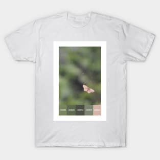 Moth on a Dirty Window Color Palette [Rectangles] T-Shirt